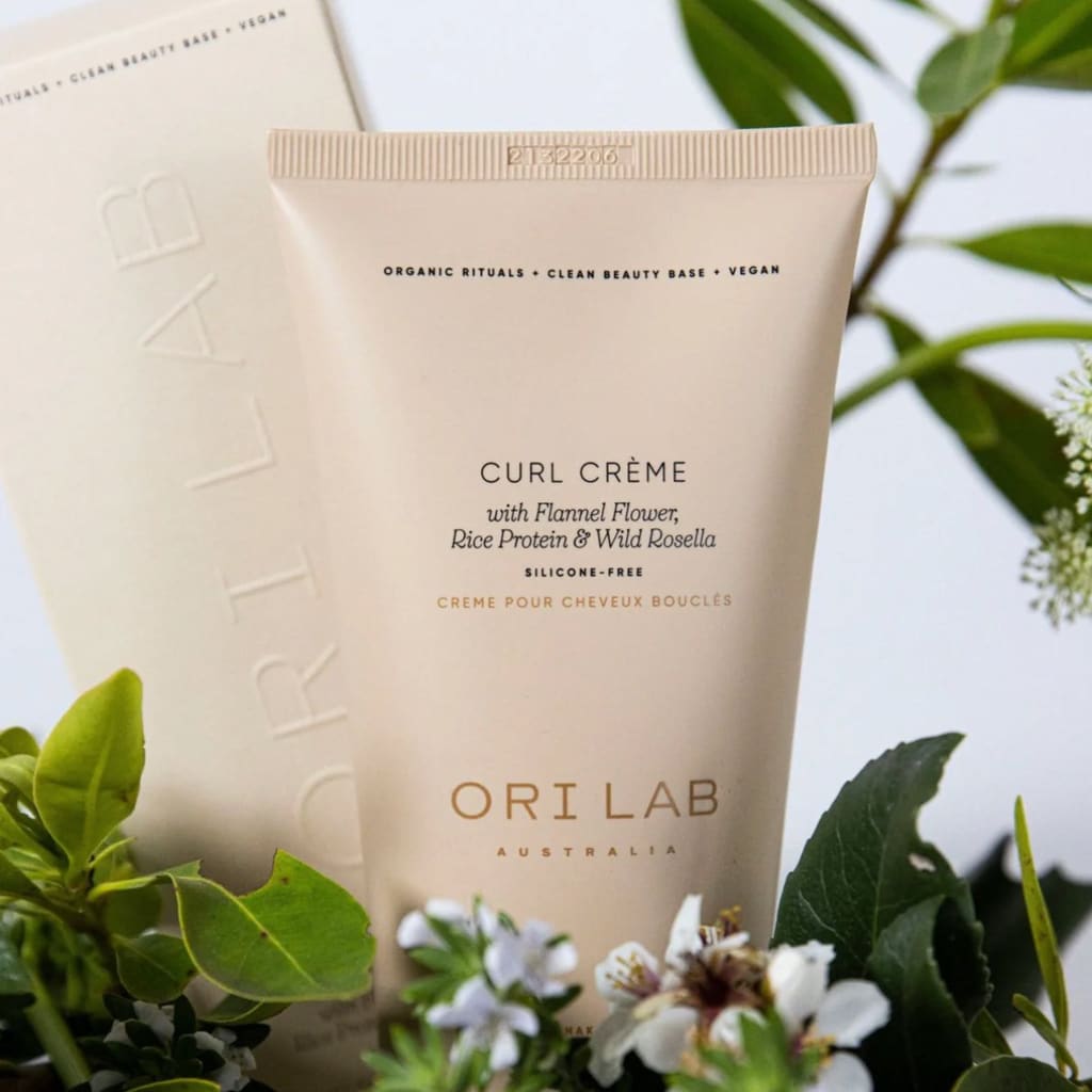 ORI LAB Curl Cream: Vegan Curl Enhancer for Natural, Frizz-Free Curly Hair. Organic ingredients for soft, defined curls. Buy now!