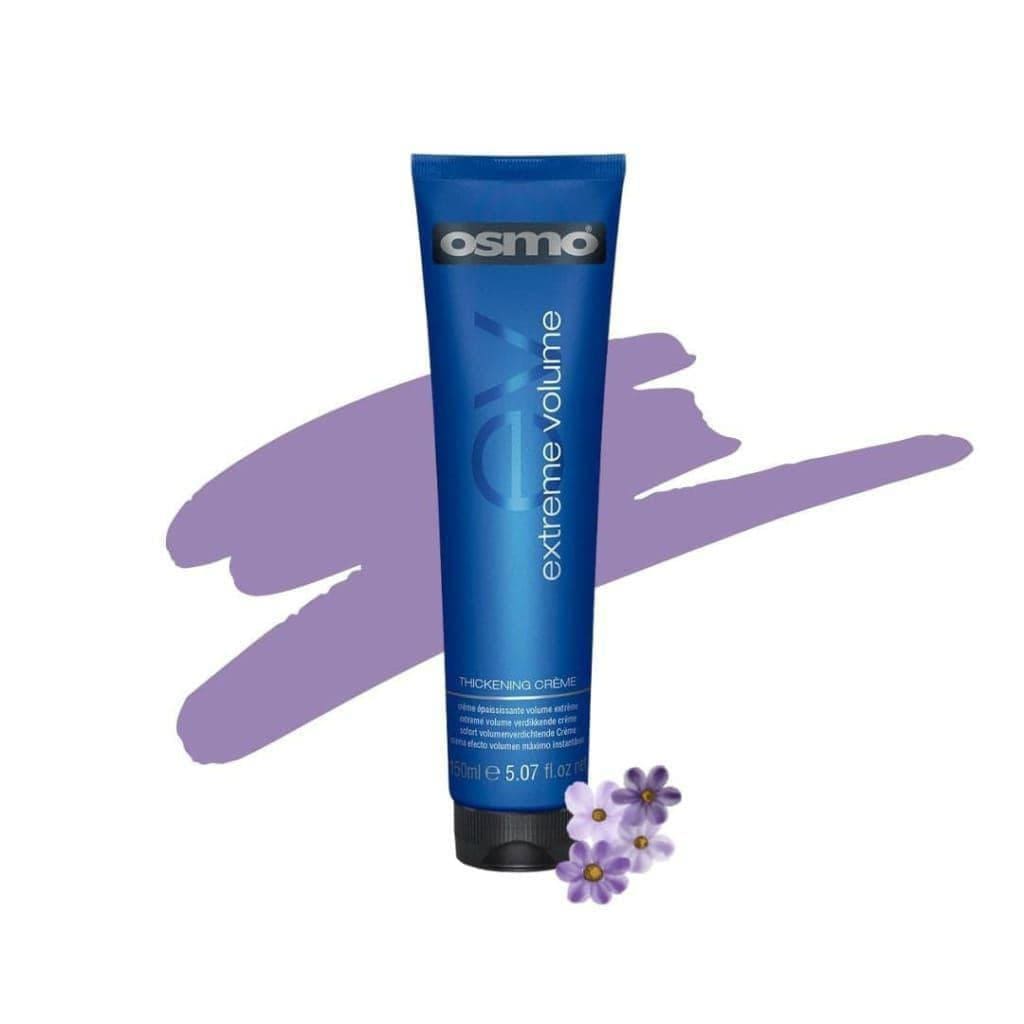 Blue tube of Osmo Extreme Volume Thickening Crème 150ml for hair