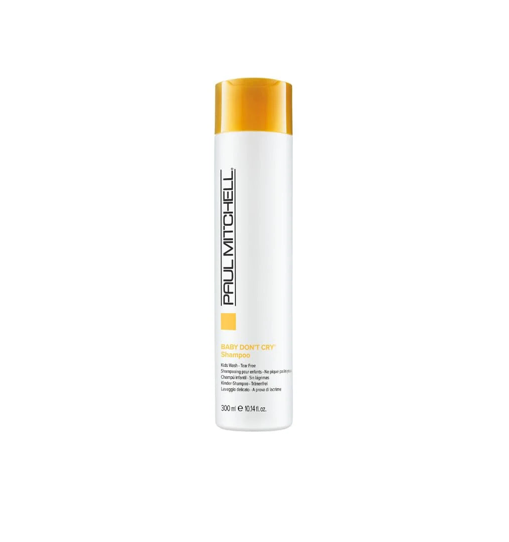 Paul Mitchell Baby Don't Cry Shampoo 300ml, a gentle tearless formula for your child's sensitive skin and eyes.