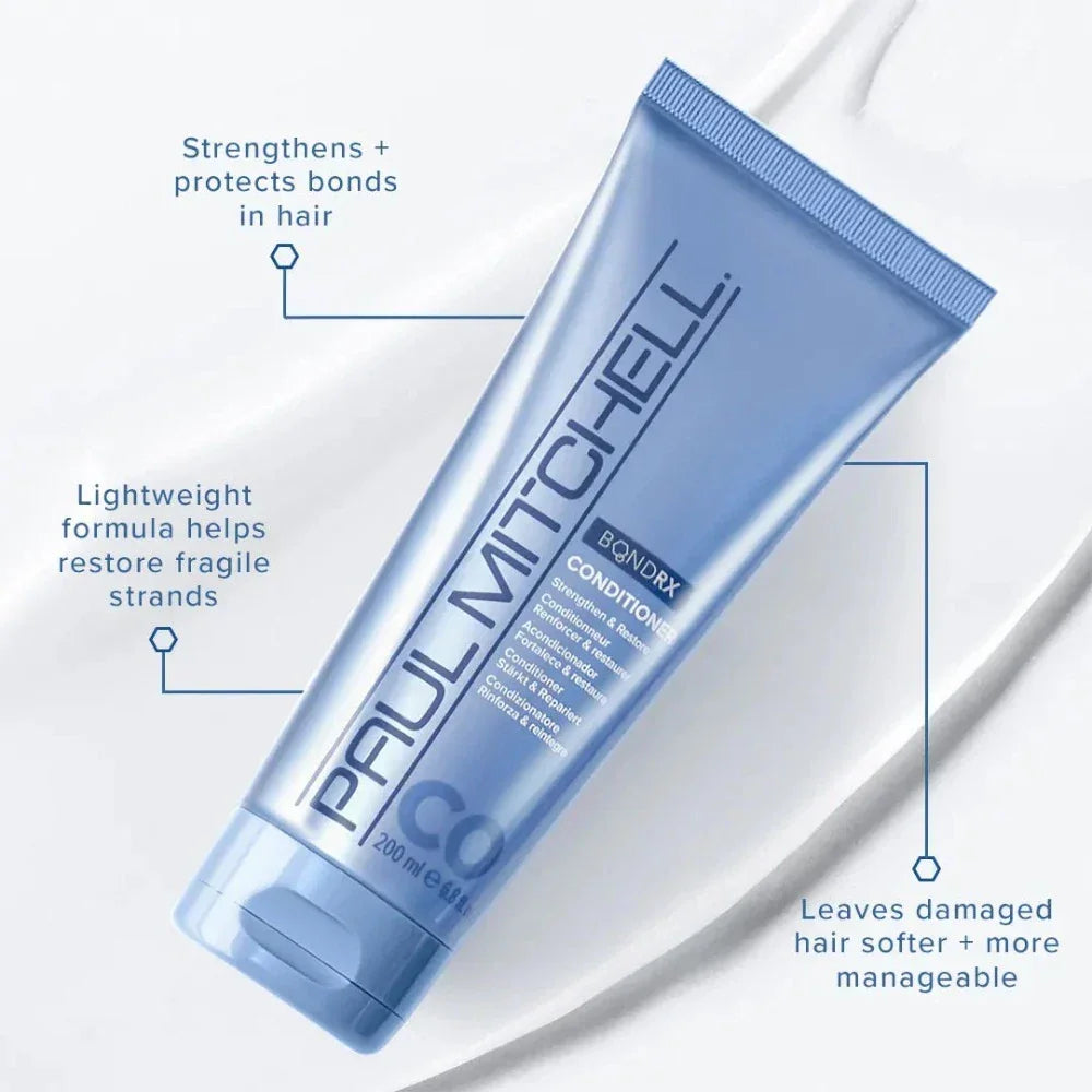 Paul Mitchell Bond RX Conditioner: Repair & Strengthen Damaged Hair. Bond Building, Hydrating. 200ml