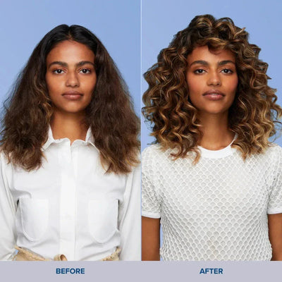 Curly Hair Transformation: Paul Mitchell Bond RX Before & After. Achieve healthy, shiny curls!