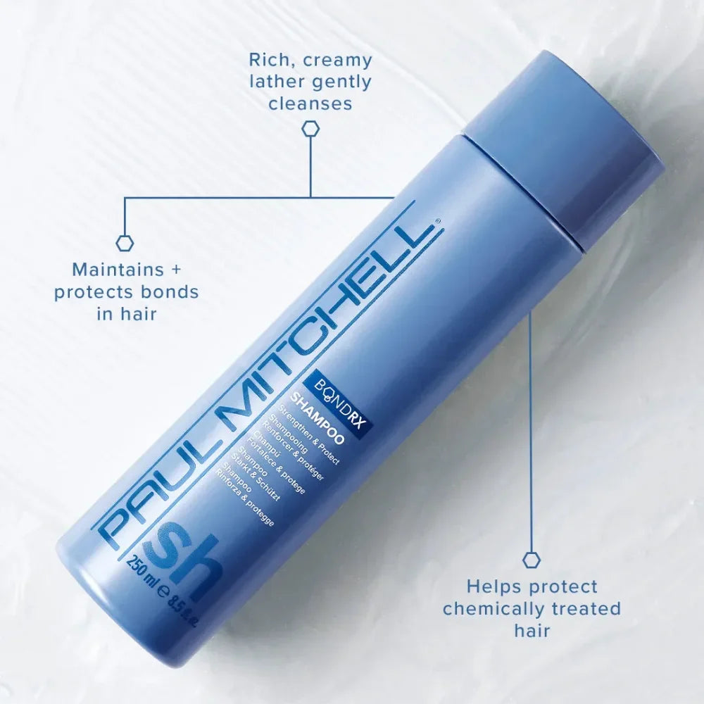 Paul Mitchell Bond Rx Shampoo: Strengthens, Repairs & Protects Damaged Hair. Bond-building shampoo for healthier, stronger hair.
