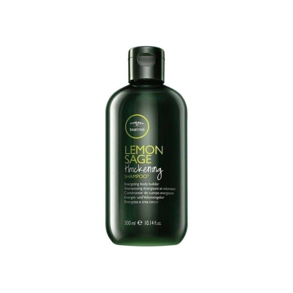 Dark green Paul Mitchell Lemon Sage Shampoo 300ml bottle from Tea Tree brand