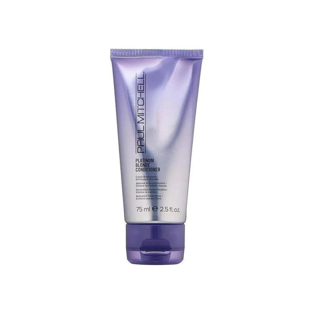 Purple tube of Paul Mitchell Platinum Blonde Conditioner 200ml for vibrant blonde hair care