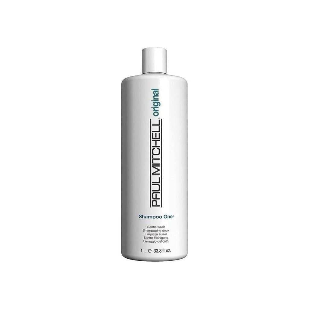 White bottle of Paul Mitchell Shampoo One 1L - Nourish and revitalize all hair types