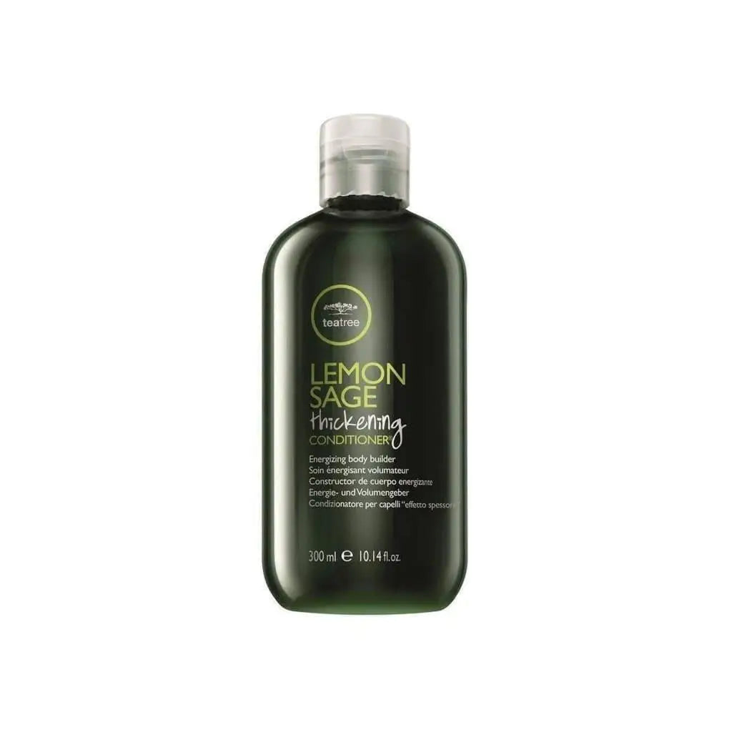 Dark green bottle of Paul Mitchell Tea Tree Lemon Sage Conditioner 300ml