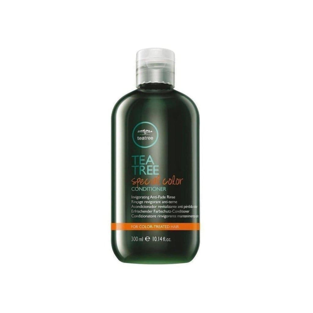 Dark green bottle of Paul Mitchell Tea Tree Special Color Conditioner 300ml for vibrant hair