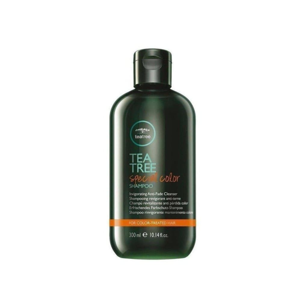 Dark green bottle of Paul Mitchell Tea Tree Special Color Shampoo 300ml