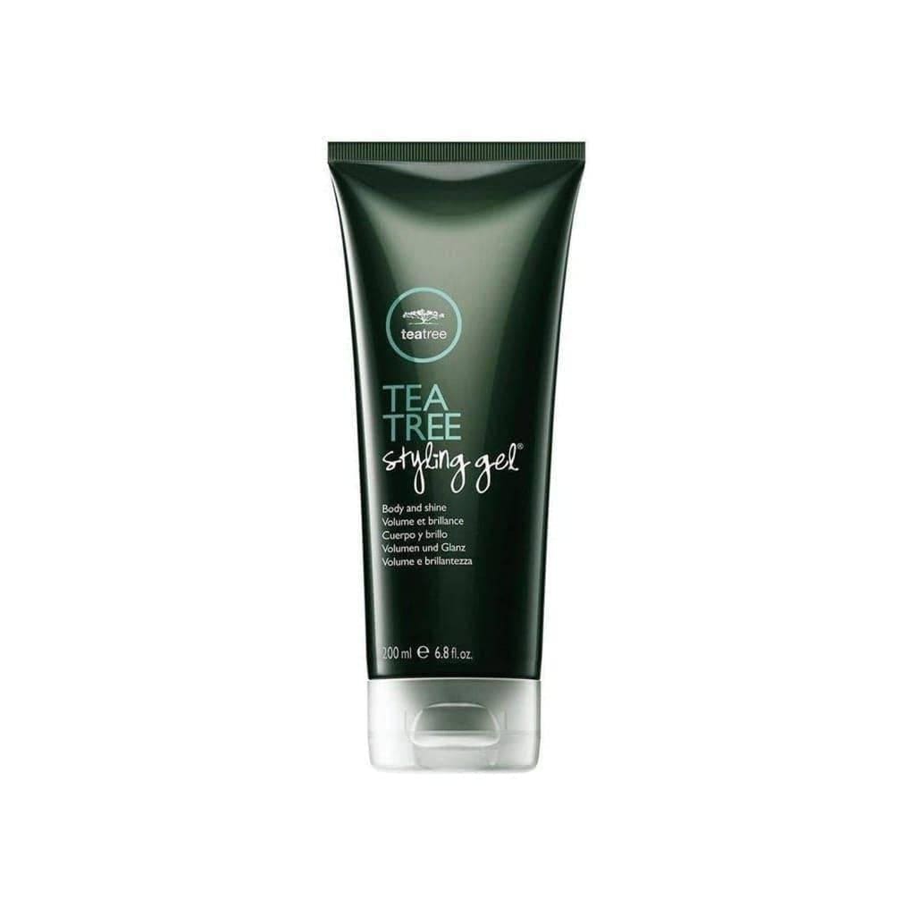 Paul Mitchell Tea Tree Styling Gel in dark green tube with white text, 150ml