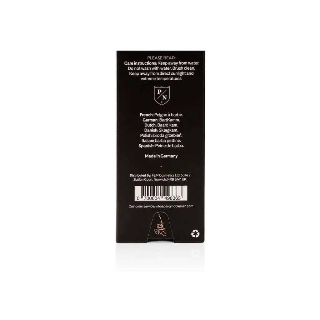Percy Nobleman Wooden Beard Comb - Shampoo