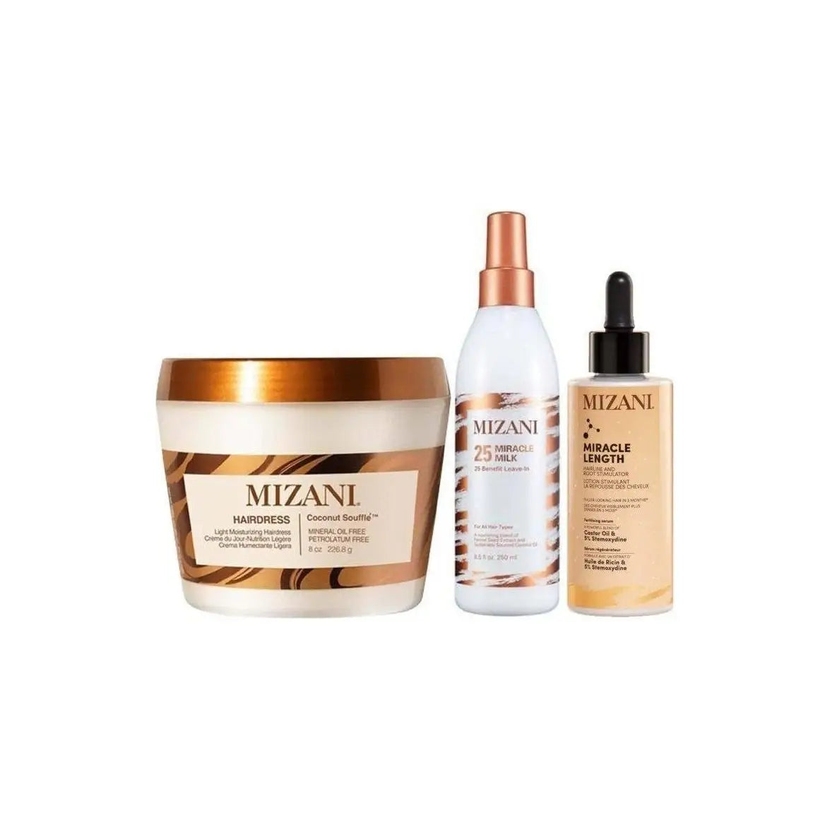 Mizani Miracle Length Bundle: Hair mask, spray & serum for optimal hair health