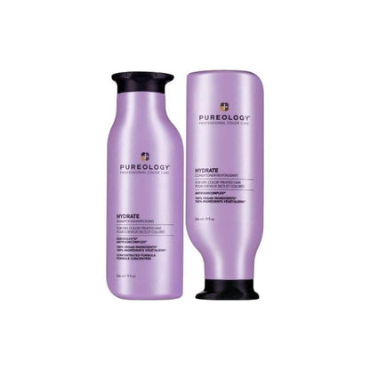 Pureology Hydrate Shampoo & Conditioner Bundle for Dry, Color-Treated Hair - Hair Care Products