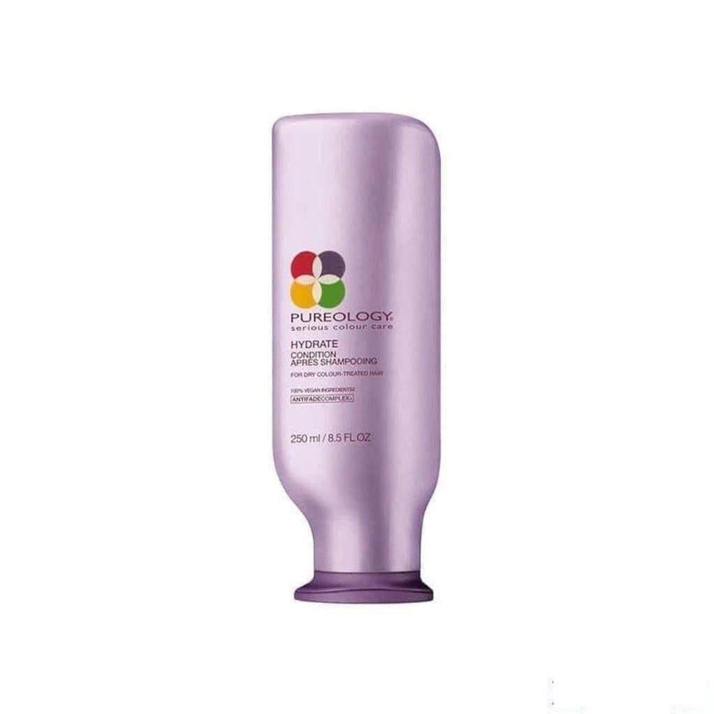 Lavender bottle of Pureology Hydrate Conditioner for dry, color-treated hair, 266ml