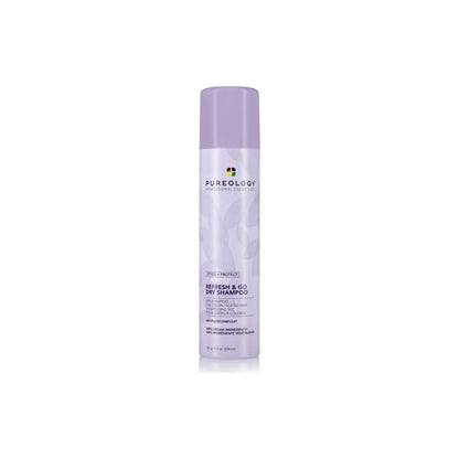 Pureology Refresh & Go Dry Shampoo 150g for color-treated hair with lavender cap