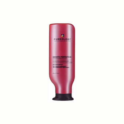 Pink bottle of Pureology Smooth Perfection Conditioner for color-treated hair - 266ml