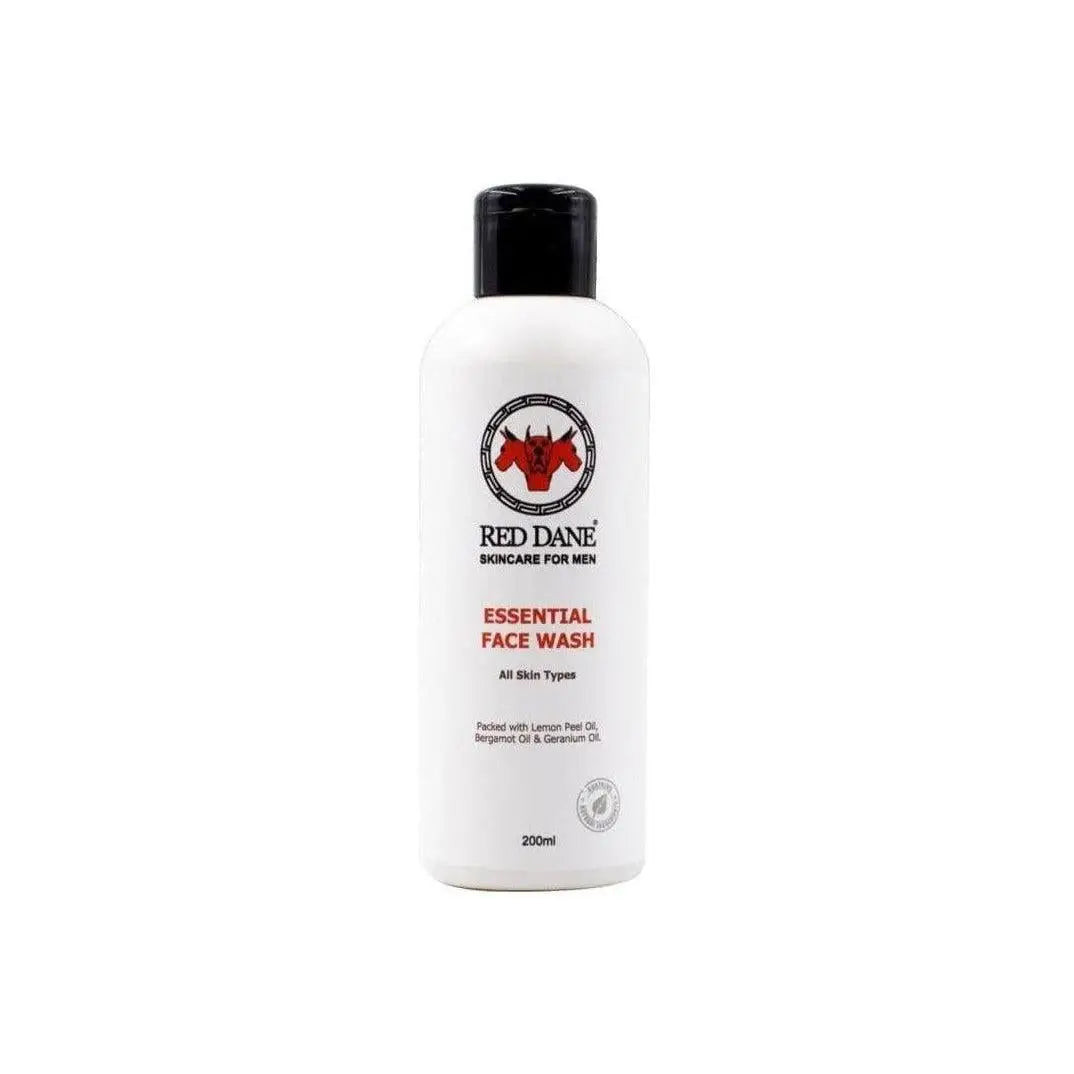 White bottle of Red Dane Essential Face Wash - 200ml for men