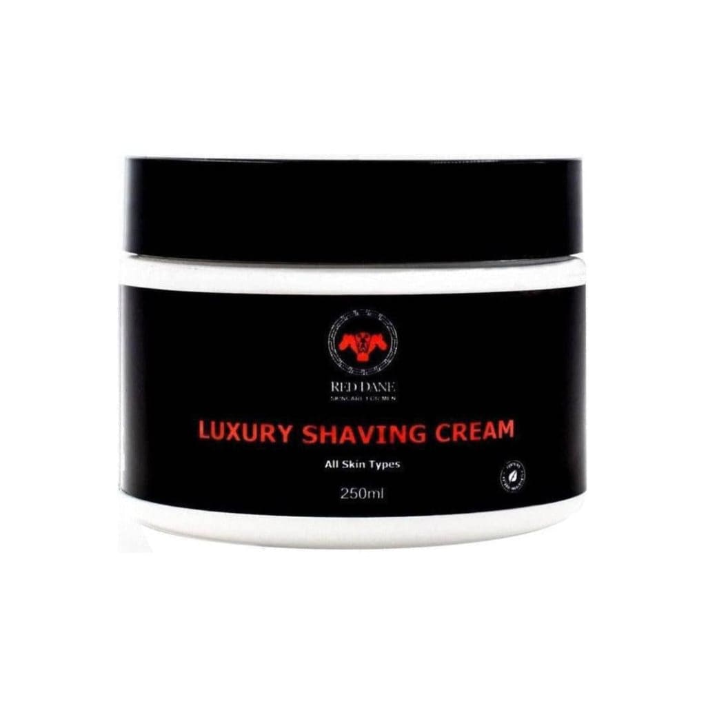 Red Dane Luxury Shaving Cream - 250ml jar, premium skincare, and grooming product