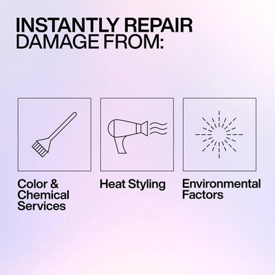 Hair Damage Repair: Color, Heat Styling, Environmental Factors. Redken Acidic Bonding Concentrate Shampoo.