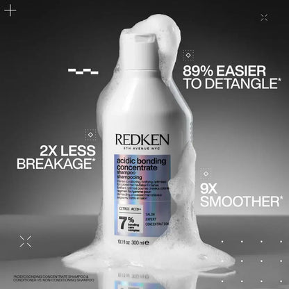 Redken Acidic Bonding Shampoo and Conditioner Bundle - Sulfate-Free Hair Repair - Shampoo