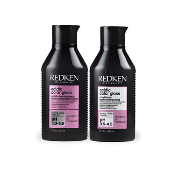 Redken Acidic Color Gloss Shampoo & Conditioner Set - Sulfate-Free Hair Care Bundle
