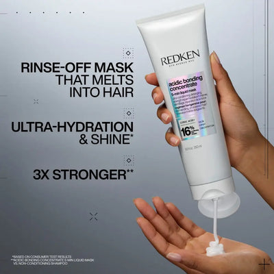 Redken Acidic Bonding Concentrate: 5-Min Liquid Hair Mask for Damage Repair & Shine