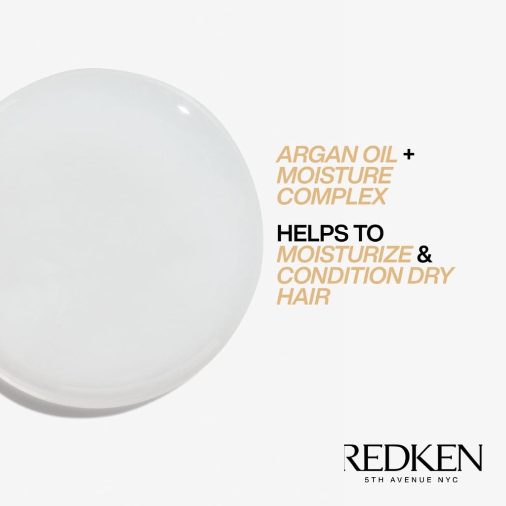 White spherical container of Redken All Soft Argan 6 Oil - 111ml for soft, argan-treated hair