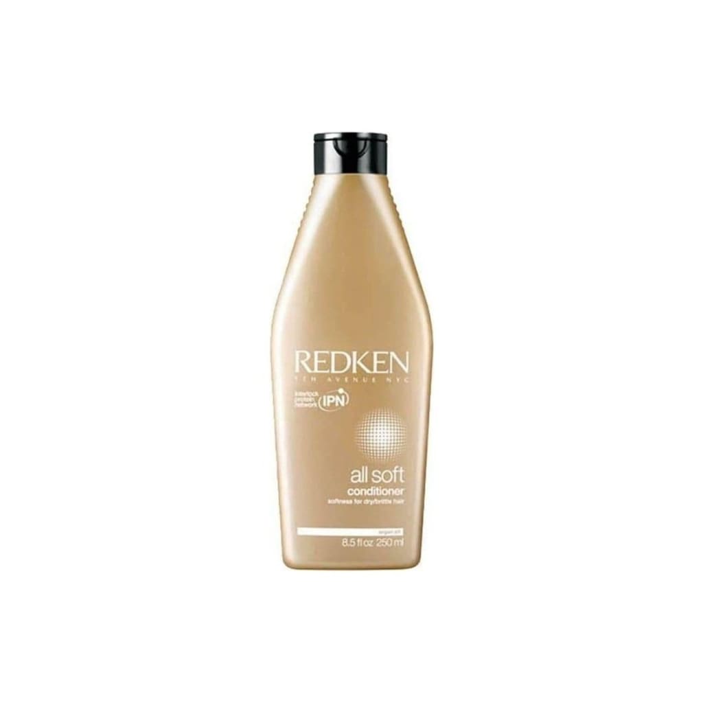 Bottle of Redken All Soft Conditioner - 250ml with argan oil and exclusive RCT protein complex