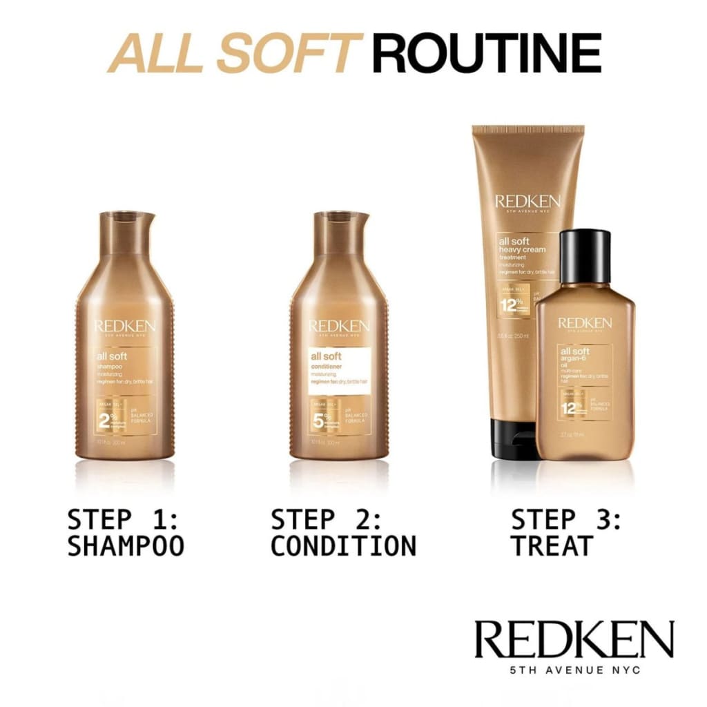 Redken All Soft Heavy Cream - Redken Acidic Bonding Shampoo, Conditioner, and Treatment