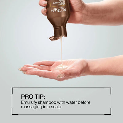 Redken All Soft Mega Curls Shampoo 300ml: Shampoo Poured for Curly Hair Hydration & Definition.Sulfate-Free.
