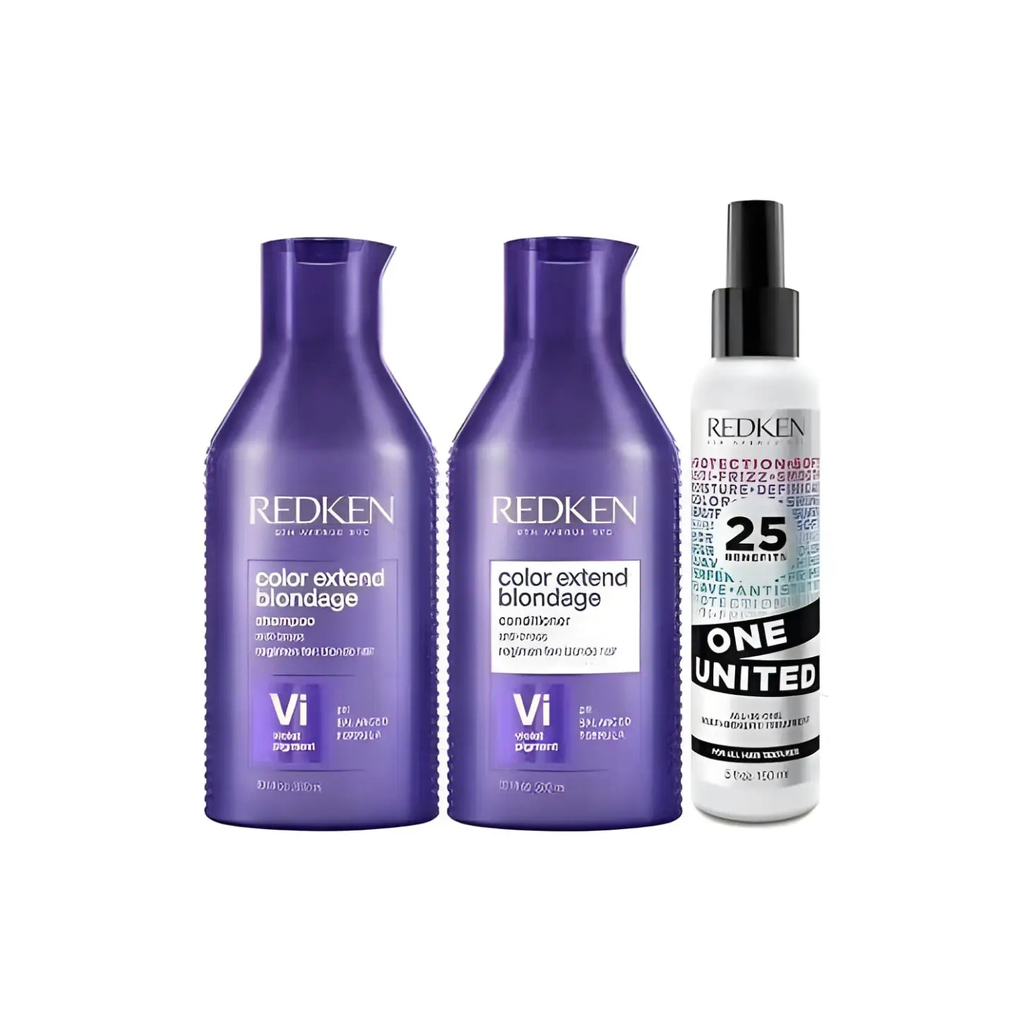 Redken Blondage Set: Purple Shampoo, Conditioner & One United. Blond Hair Care, Toning, Brightening, & Damage Repair. Shop Now!