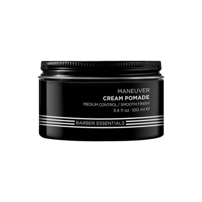 Redken Brews Maneuver Cream Pomade - 100ml: Premium Hair Styling Jar for Ultimate Hold