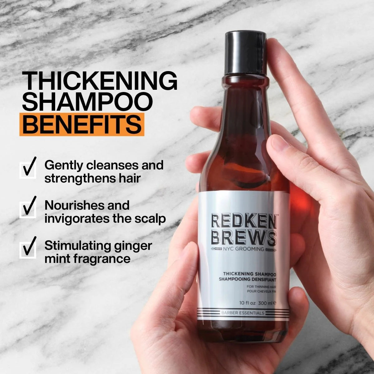 Redken Brews Thickening Shampoo 300ml - Shampoo