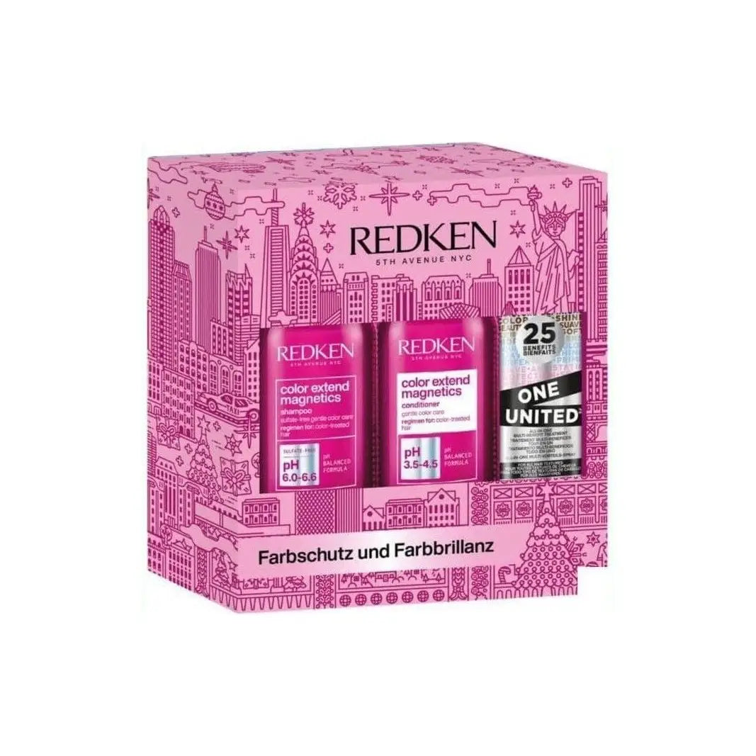 Redken Color Extend Gift Set: Shampoo, Conditioner & Treatment. NYC Edition Hair Care for Color Treated Hair