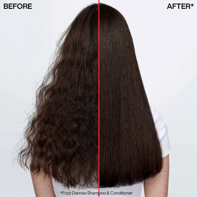 Redken Frizz Dismiss Shampoo: Before & After Hair Transformation. Smooth, Frizz-Free Hair Result