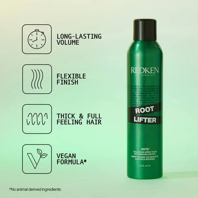 Redken Guts Root Lifter: Volumizing Spray Foam for Hair Volume & Root Lift