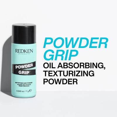 Redken Powder Grip Hair Powder: Oil Absorbing, Texturizing, Volume. Best Hair Powder for Texture and Volume 0.245 oz/ 7 g
