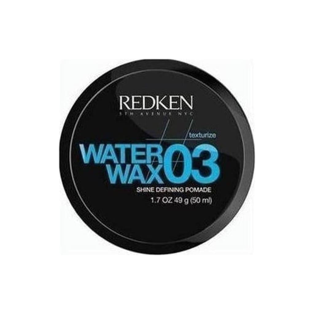 Redken Water Wax 03 - Black Circular Container of Style Defining Pomade, 50ml, Flexible Control