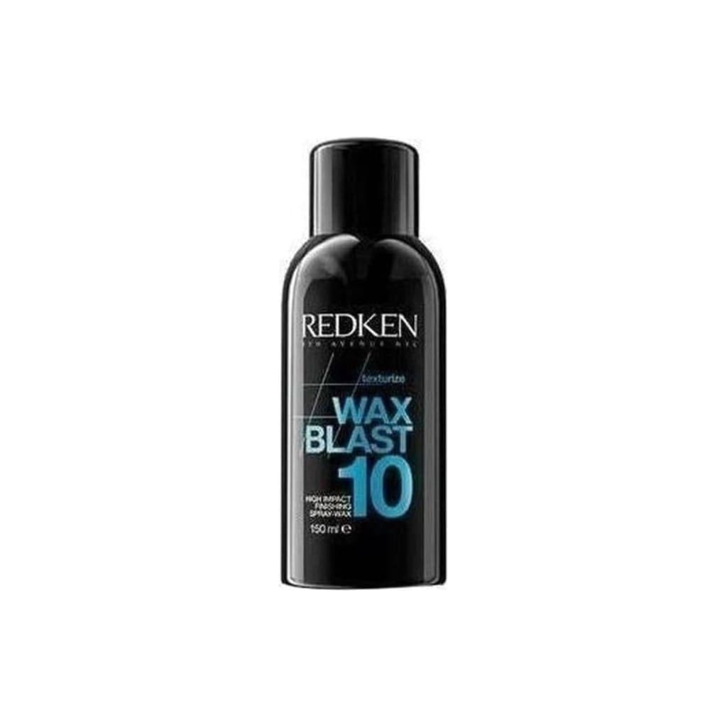 Black bottle of Redken Wax Blast 10, an invisible texture mist hair styling product