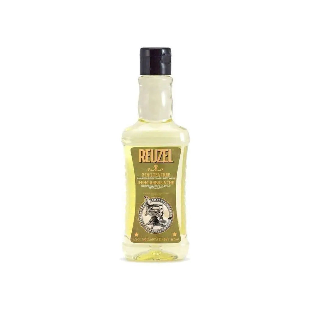 Bottle of Reuzel 3-in-1 Shampoo: Ultimate Hair & Body Care - 350ml