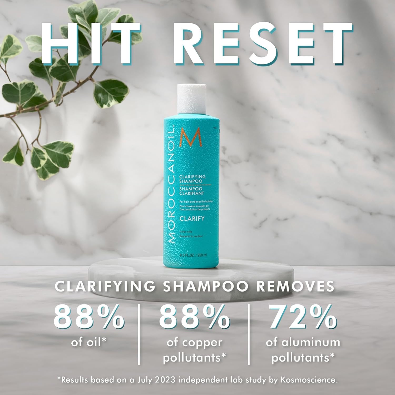 Moroccanoil Clarifying Shampoo: Cleanses buildup, removes oil & pollutants. See results!