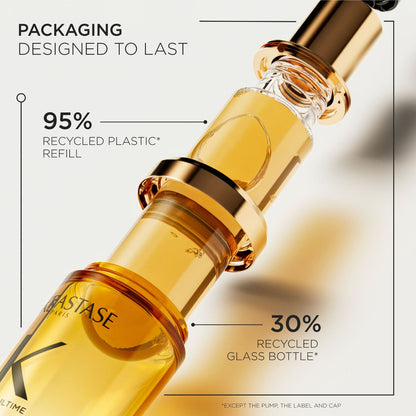 Kérastase Elixir Ultime Duo: Recycled Packaging Hair Serum & Oil for Shine & Strength. Sustainable Beauty.