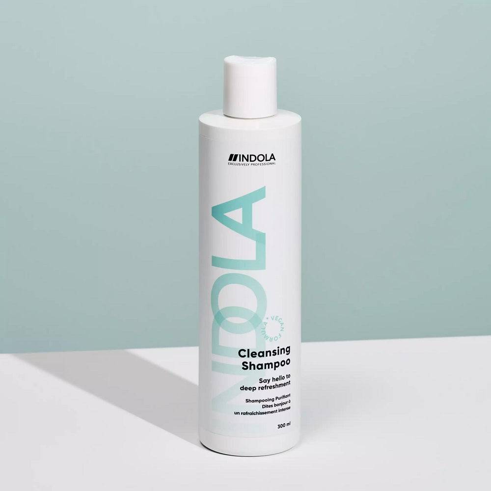 Indola Cleansing Shampoo: Deep Refreshment & Vegan Formula. Scalp & Hair Cleanser