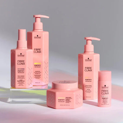 Schwarzkopf Fibre Clinix Fortify: Shampoo, Conditioner, Treatment, & Booster. Hair Care for Stronger, Healthier Hair