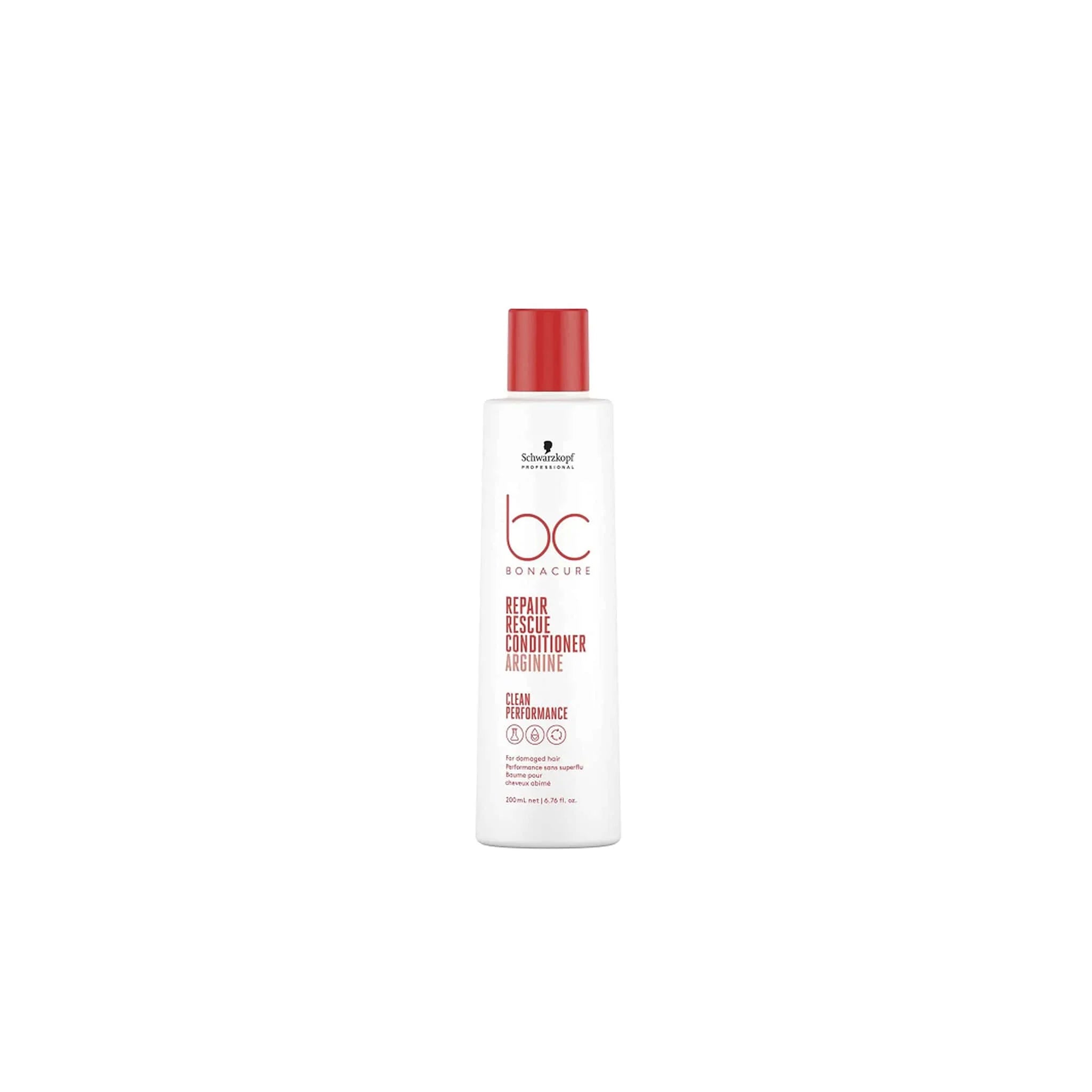 Schwarzkopf BC Peptide Repair Rescue Conditioner 200ml hair care product with red cap