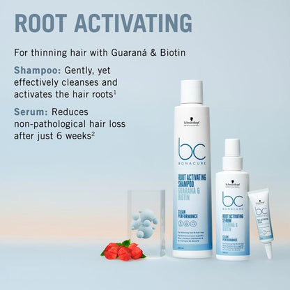 Hair care product line Schwarzkopf BC Root Activating Shampoo with Guarana and Biotin