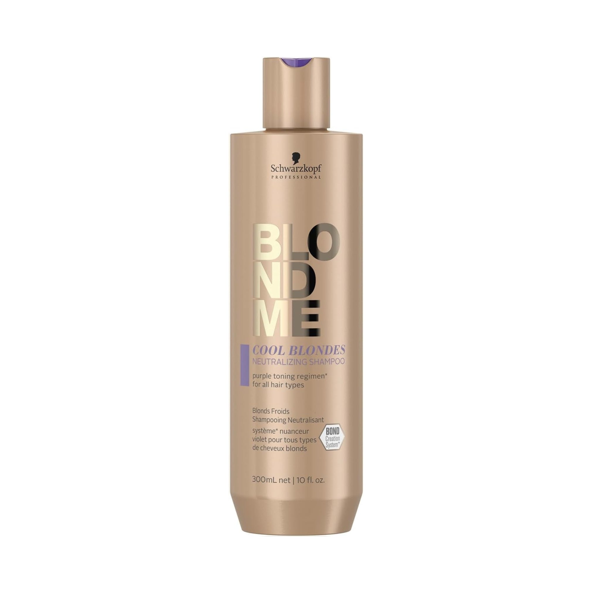 Schwarzkopf BLONDME Cool Blondes Cool Shampoo 300ml | Neutralizes Yellow Undertones for luminous, cool blonde hair.