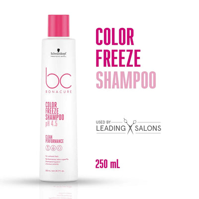 Schwarzkopf Color Freeze pH 4.5 Shampoo (250ml) - Sulfate-Free Color Protection for Color Treated Hair