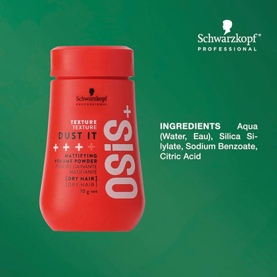 Schwarzkopf OSiS+ Dust It Volume Powder: Texture & Matte Finish for Hair Styling