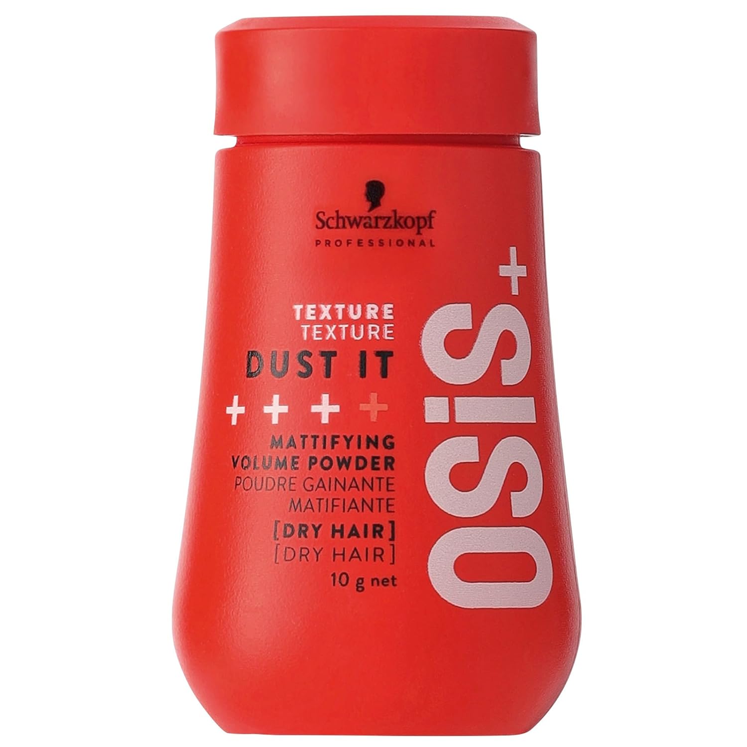 Schwarzkopf OSiS Dust It Mattifying Volume Powder 10g for lasting volume and texture, perfect for dry hair styling.