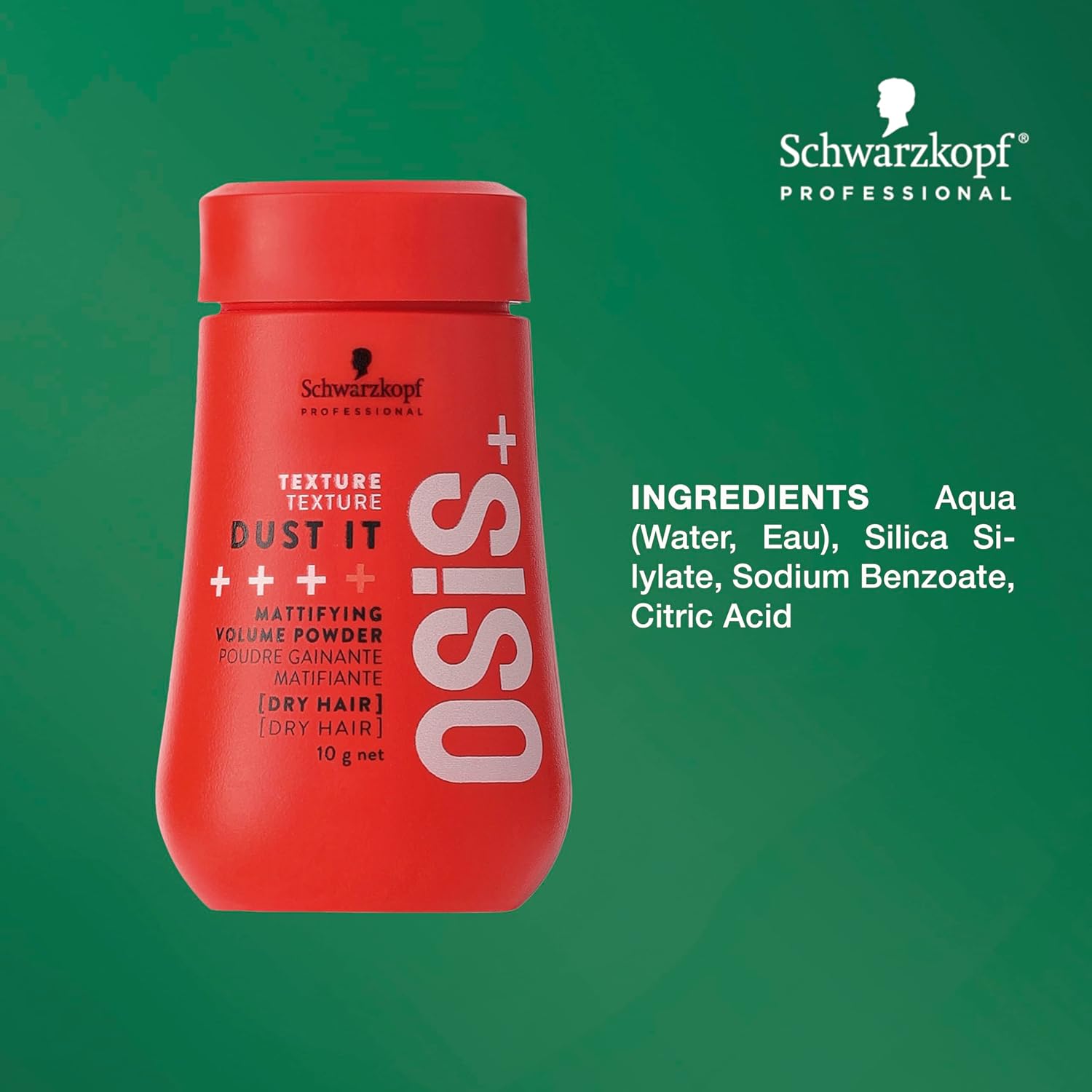 Schwarzkopf OSiS Dust It Mattifying Volume Powder 10g for ultimate volume, texture, and a chic matte finish.